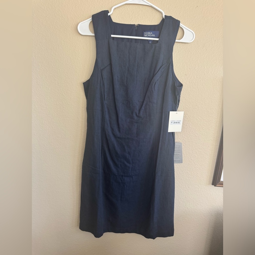 NEVER WORN Navy Donna Morgan Black Sleeveless Dress - Picture 2 of 4